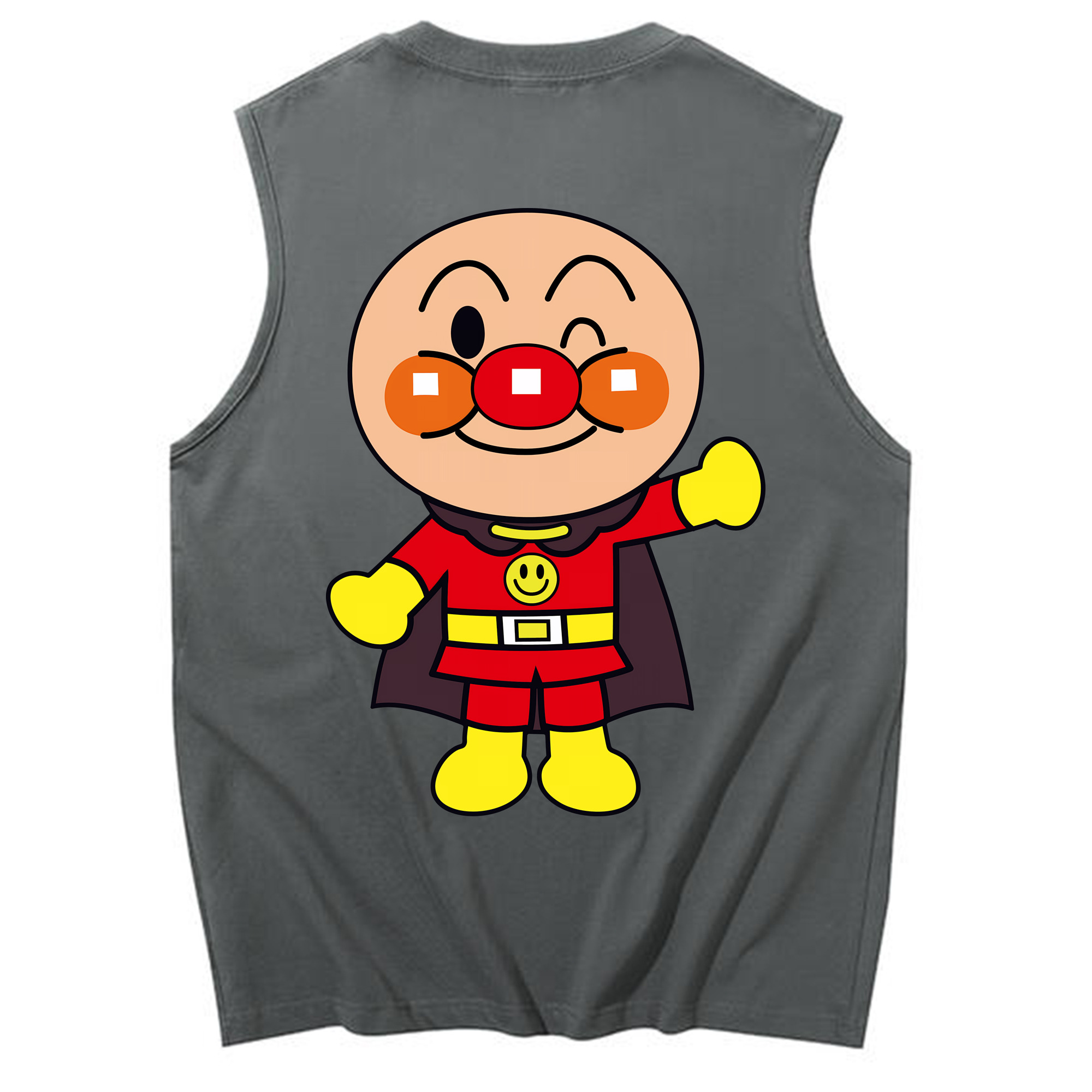 （画像用） アンパンマン Anpanman コットン100％タンクトップ（背面プリント）